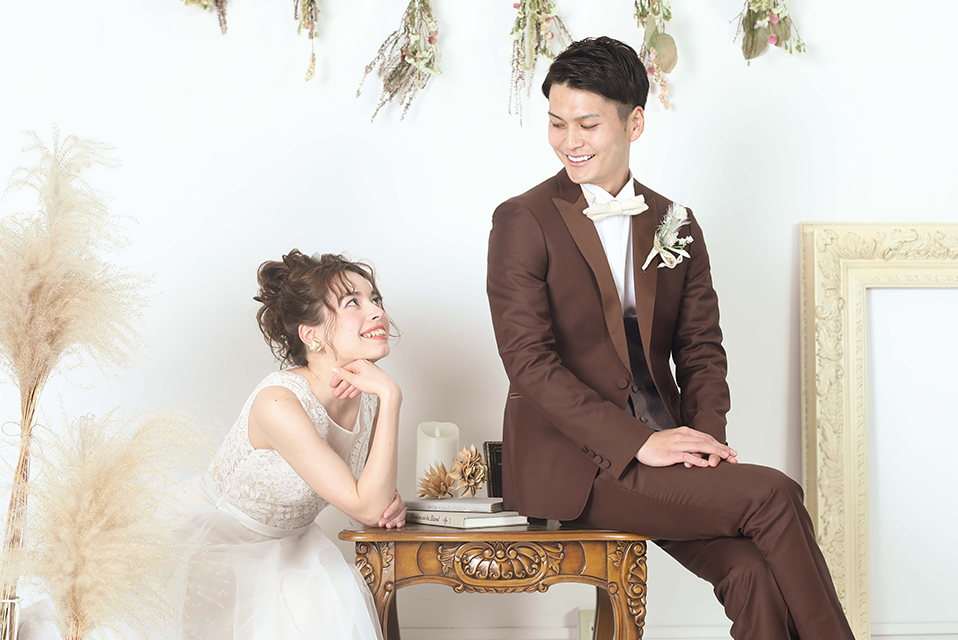 タキシード　結婚式　前撮り 新郎 タキシード 前撮り フォトウェデイング フォーマル 二次会